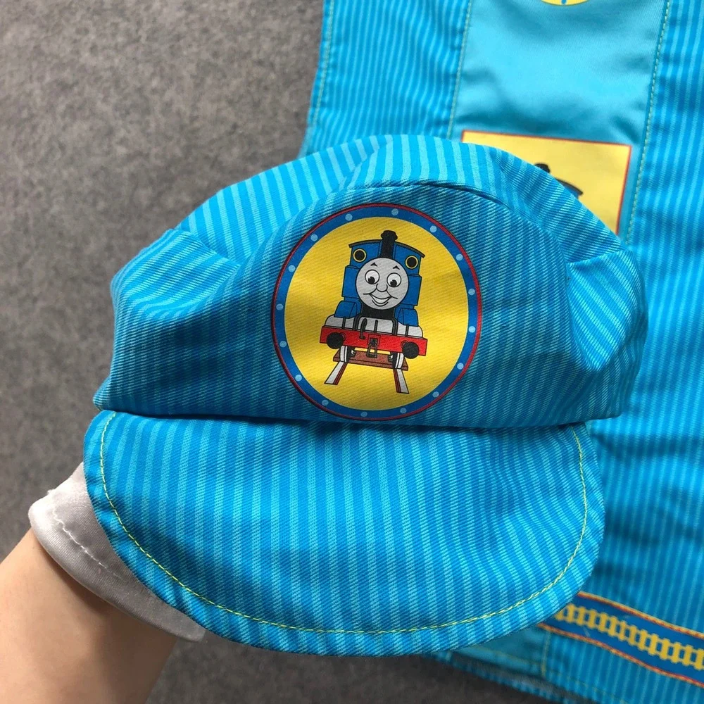Vintage 2000s Thomas & Friends Engineer Vest & Hat Set Costume Kids 3T 4T